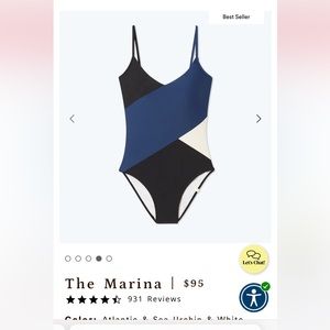 The marina summersalt one piece. Size 6. Worn once, excellent condition